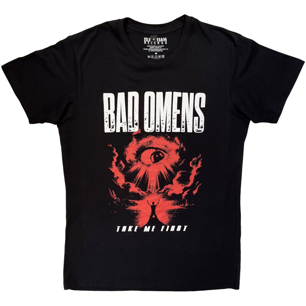Bad Omens - Red Eye Heren Tshirt - Zwart